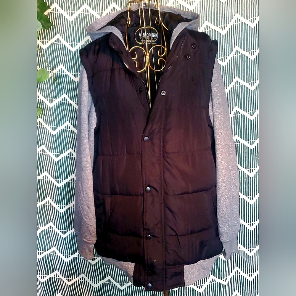 🖤VinTage ZooYork Zipper Hoodie W/ Vest🖤